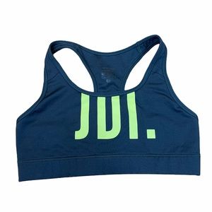 Nike Grey Logo Racerback Sports Bra